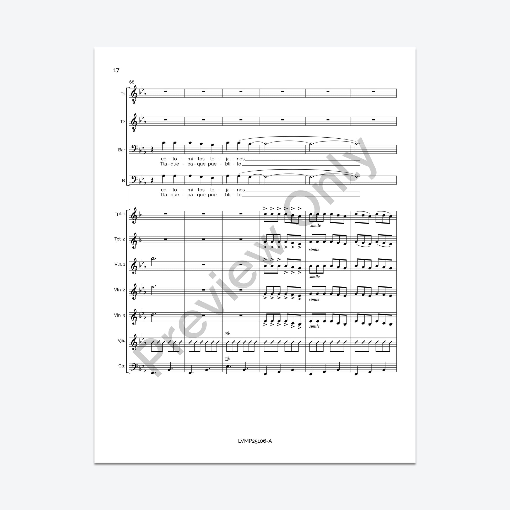 Guadalajara (Conductor's Score)