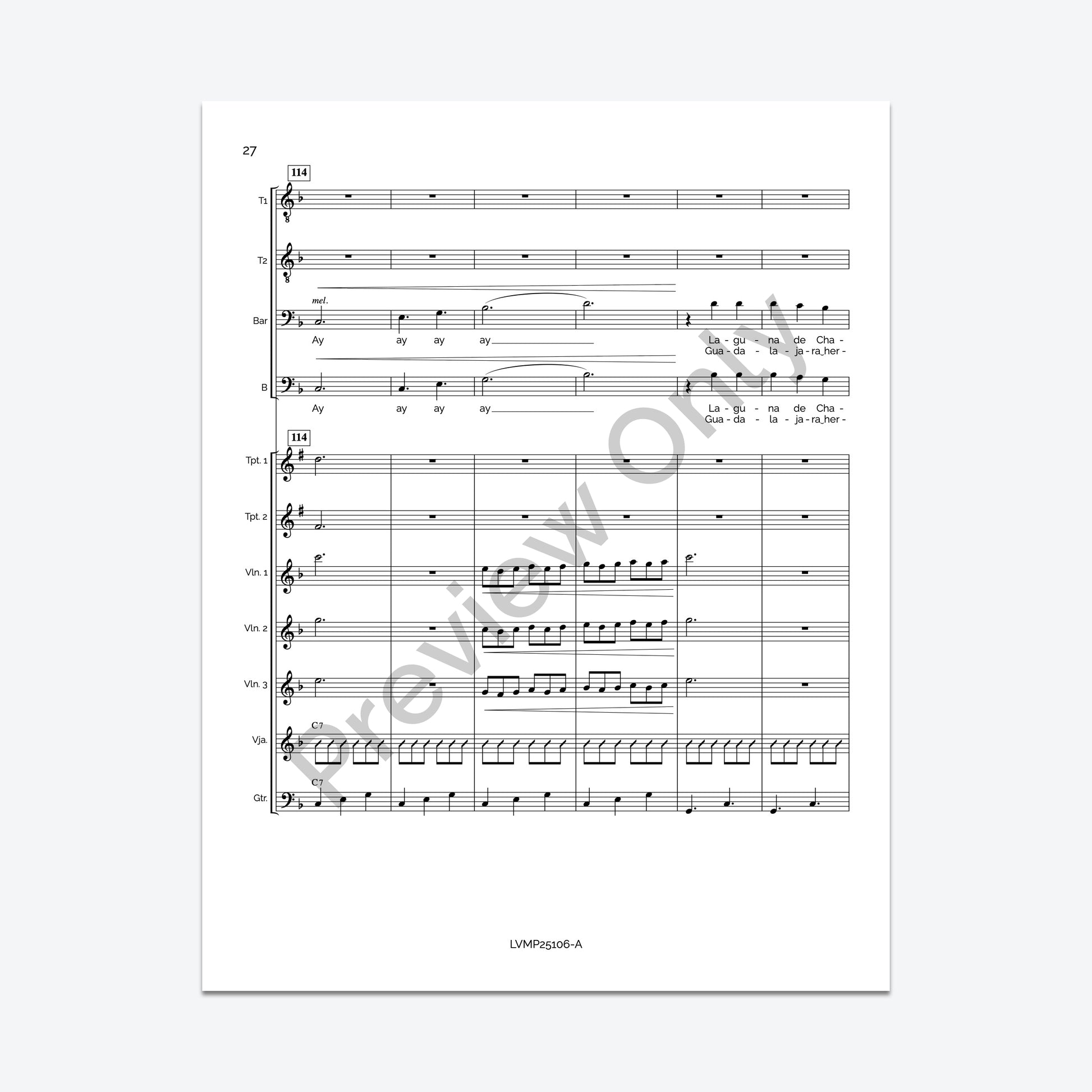 Guadalajara (Conductor's Score)