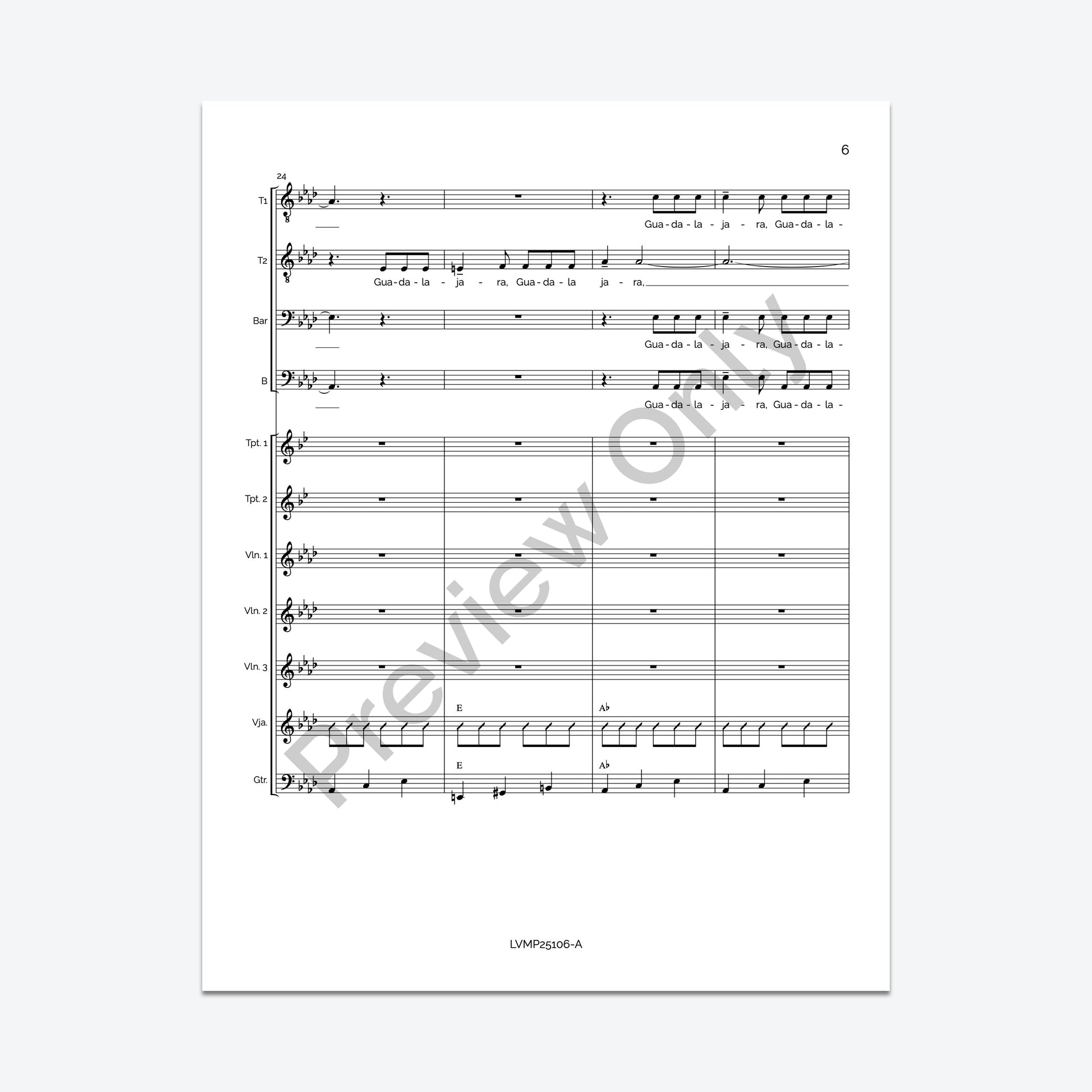 Guadalajara (Conductor's Score)
